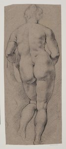 Standing Female Nude Seen from the Back by Willem Panneels