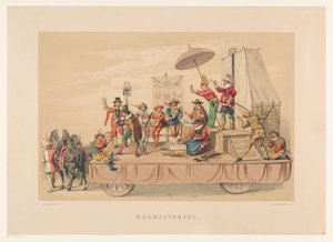 Sixth Group of Utrecht Masquerade in 1856 by Willem Pieter Hoevenaar
