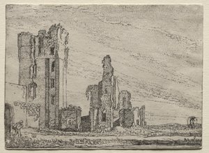 Ruins of the Castle Huys Te Kleef near Haarlem by Willem Pietersz Buytewech