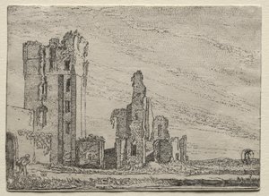 Ruins of the Castle Huys Te Kleef near Haarlem by Willem Pietersz Buytewech