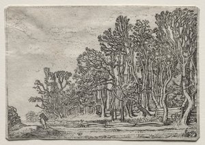 The Set of the Landscapes: Two Plank-Hedges by Willem Pietersz Buytewech