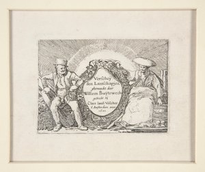 Title page for The Set of the Landscapes by Willem Pietersz. Buytewech