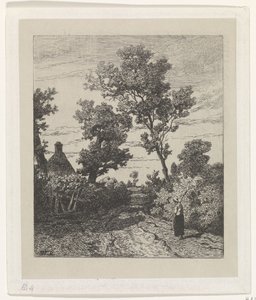 Peasant Woman on a Country Road