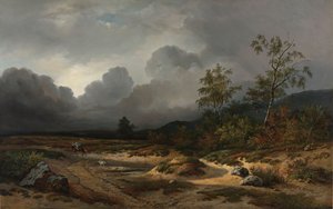 Landscape with a Thunderstorm Brewing by Willem Roelofs (I)