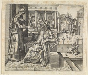 Sarah Asks Abraham to Send Away Hagar and Ishmael by Willem Thibaut