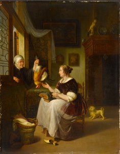 The Poultry Seller by Willem Van Mieris