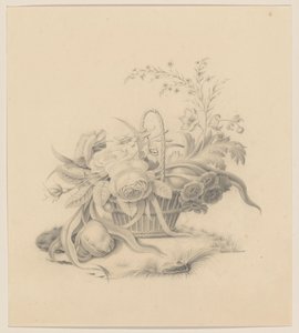 Basket with Flowers by Willem Verbeet