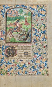 Saint George and the Dragon by Willem Vrelant