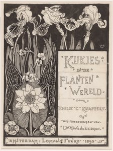 Cover Design for: Knappert, Emilie C., Glimpses into the Plant World, 1893 by Ludwig Willem Reymert Wenckebach