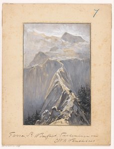 Boy Walking on a Mountain Path by Ludwig Willem Reymert Wenckebach