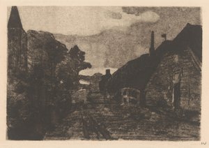 Village Road in Diepenheim by Willem Witsen (signed by artist)