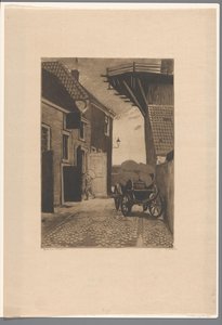 View of the Mill Alley in Wijk bij Duurstede by Willem Witsen (signed by artist)