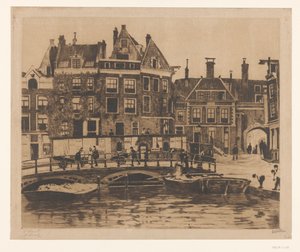 View of the Beurspleintje in Amsterdam