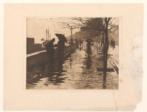 View of Victoria Embankment in London by Willem Arnoldus Witsen