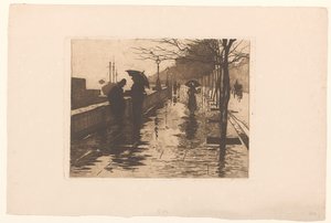 View of Victoria Embankment in London