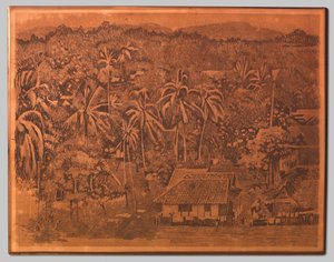 View of Houses and Vegetation in Buitenzorg by Willem Arnoldus Witsen