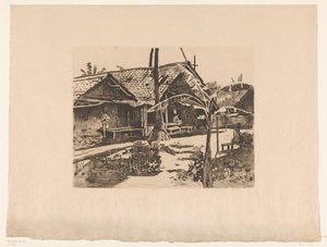 Banana Tree in a Kampong in Buitenzorg by Willem Arnoldus Witsen