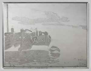 Two barges by Willem Arnoldus Witsen