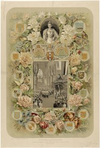 In Commemoration of the Solemn Coronation of H.M. Queen Wilhelmina, in the Nieuwe Kerk in Amsterdam - 6 September 1898