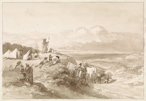 Bivouac in Hilly Landscape