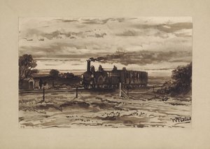 Landscape with Train by Willem de Famars Testas