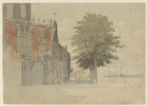 The Groothoofdspoort in Dordrecht by Willem de Haas Hemken