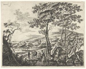 Landscape with a Mule Driver (series title: Landscapes with Figures) by Willem de Heusch