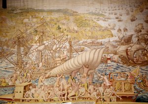 Conquest of Tunis by Emperor Charles V: The Siege of Golette in 1535 (detail)