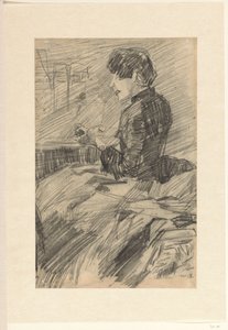 Seated Young Woman, Facing Left