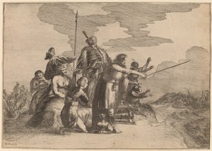 Pharaoh Perishing in the Red Sea by Willem van Lande
