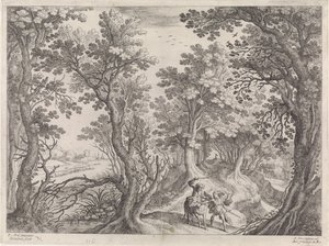 Balaam and the Donkey (Italian Landscapes) by Willem van Nieulandt (II)