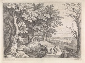 Landscape with Abraham and Isaac by Willem van Nieulandt (II)