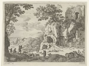 Landscape with Ruin by Willem van Nieulandt (II)