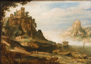 Coast Landscape with the So-Called Temple of Sibyl at Tivoli