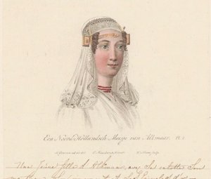 Headgear of a Girl from Alkmaar, 1816