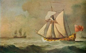 The Cleveland Yacht at Sea in a Fresh Breeze