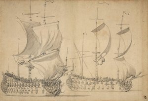An English Third-Rate and Fourth-Rate Under Easy Sail