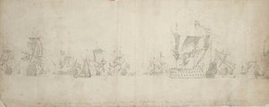 Dutch fleet after the council-of-war, 8-18 August 1665