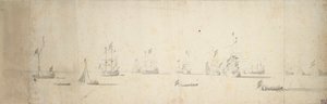 Dutch Ships at Anchor Off the Land, c.1664