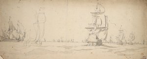 Dutch Ships Running Down Towards the Main Fleet, May? 1672, c.1672