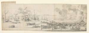 Mary of Modena embarking at Gravesend