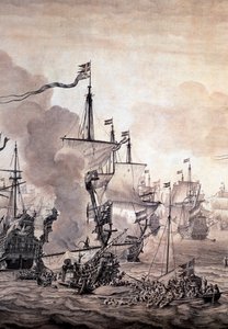 The Battle of the Sound between the Dutch and the Swedish Fleets, 8 November 1658 (detail)