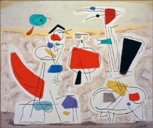 Cheerful Landscape II by Willi Baumeister