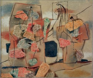 Two Figures, Comb Pattern