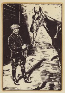Illustration for Memoirs of a Fox-Hunting Man by Siegfried Sassoon by William (after) Nicholson