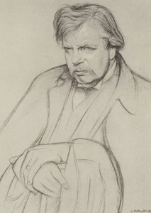 G K Chesterton by William (after) Rothenstein