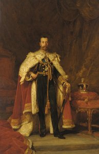 Coronation portrait of King George V, after Sir Luke Fildes