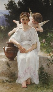Whisperings of Love by William Adolphe Bouguereau
