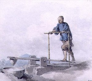 Chinese Labourer at Work