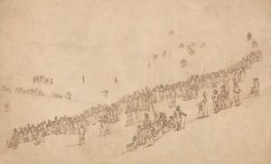 Study for Dinner in Mote Park, Maidstone after the Royal Review of the Kentish Volunteers on 1st August 1799 by William Alexander
